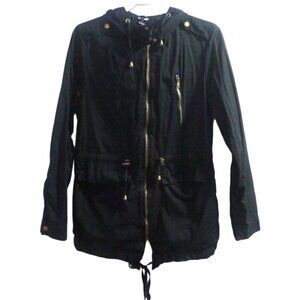 FASHION NOVA black lightweight 100% cotton jacket Women's size L